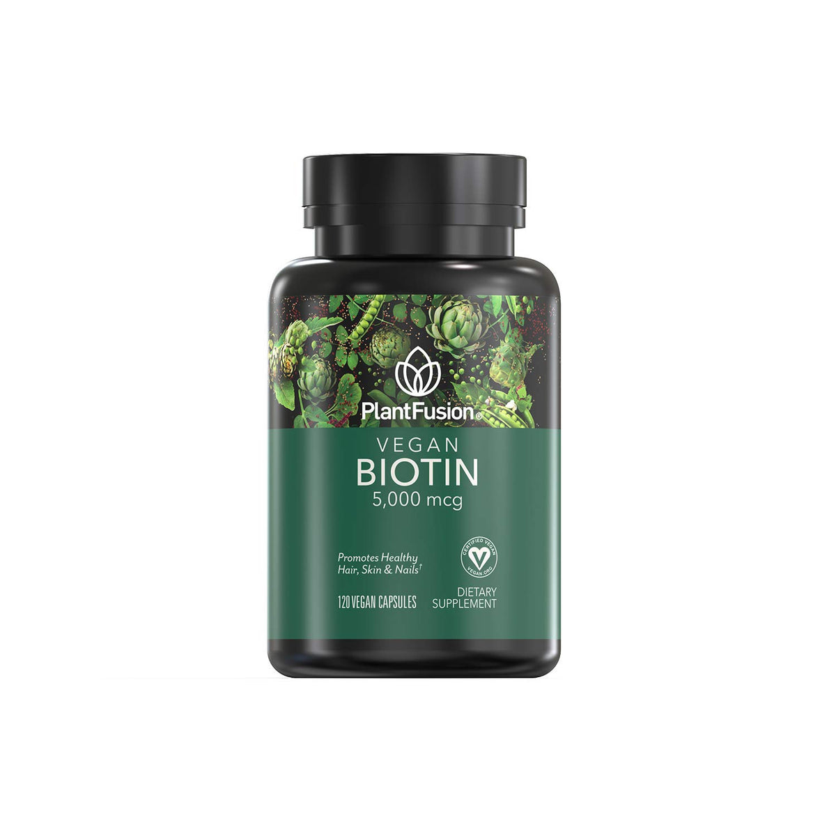 PlantFusion Vegan Biotin 5000mcg - 120 Vegan Capsules