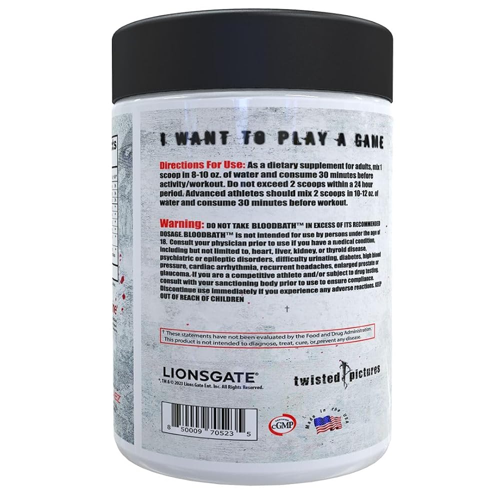 Insane Labz Psychotic Saw® and Bloodbath Pre Workout Nitric Oxide