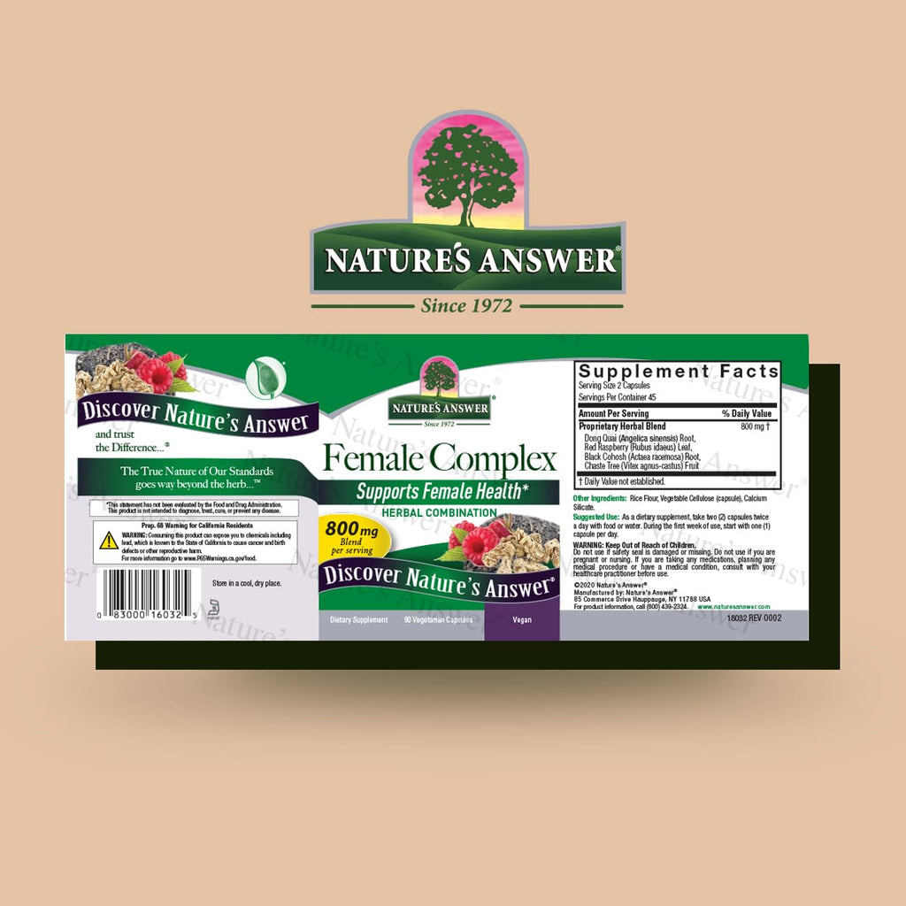 Nature's Answer Female Complex Herbal Supplement - 90 Vegetarian Capsules - image 2