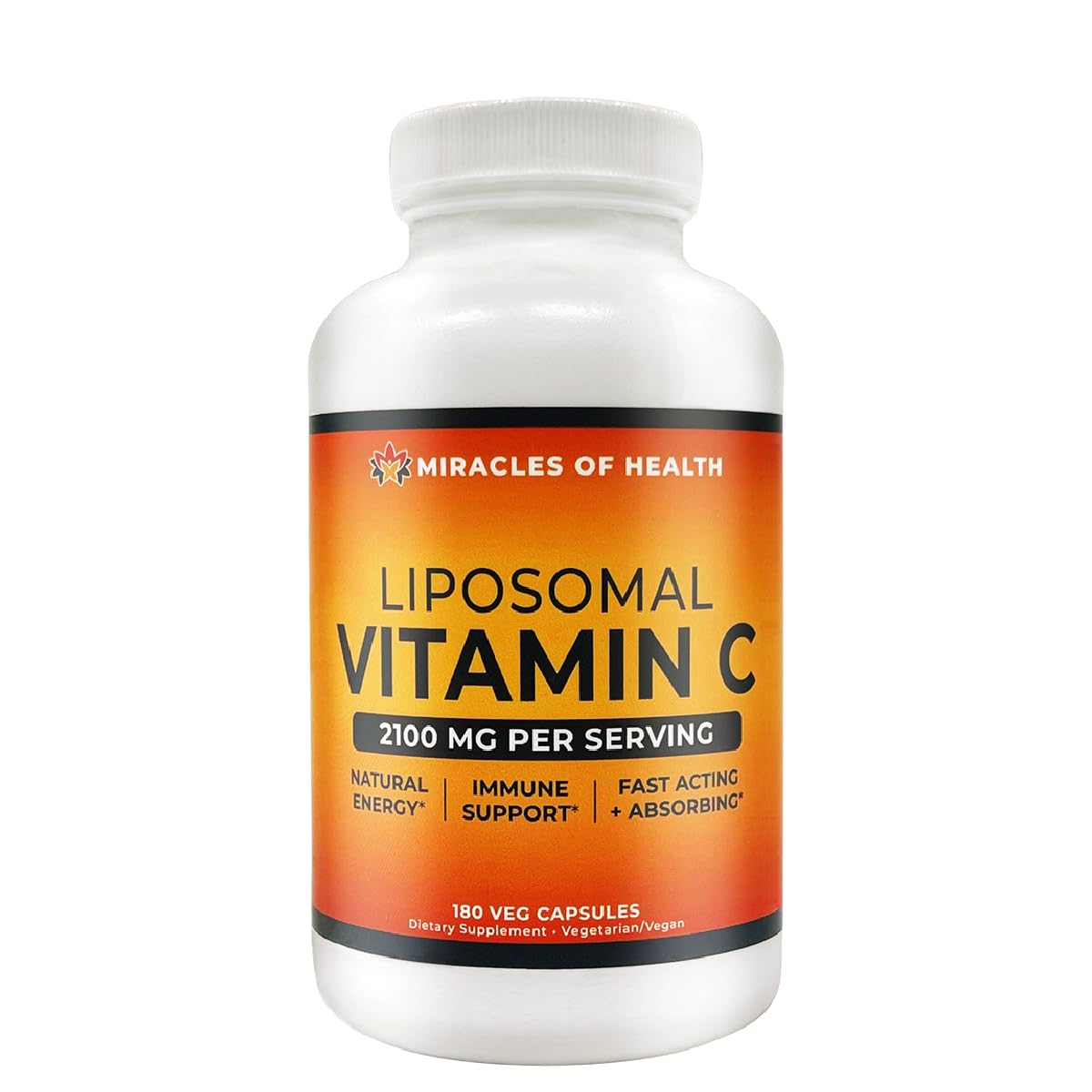 Miracles of Health Liposomal Vitamin C 2100mg - 180 Capsules
