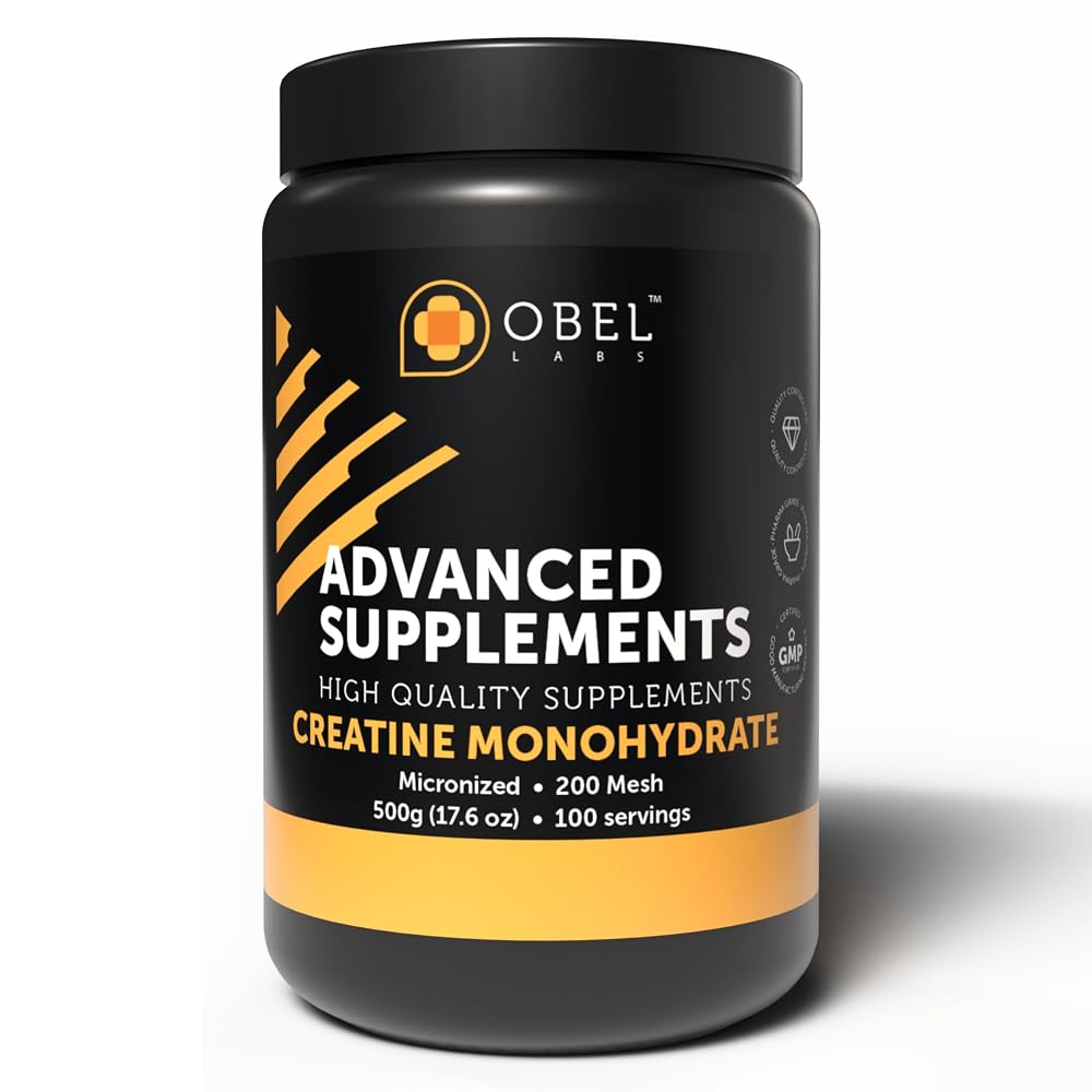 obel Creatine Monohydrate Micronized Powder - 500g