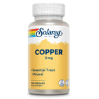Solaray Copper 2mg Essential Trace Mineral - 100 Vegan Capsules