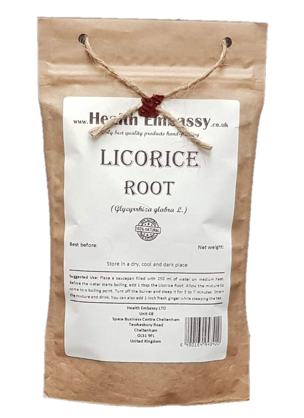 Health Embassy Licorice Root Herbal Tea - 50g