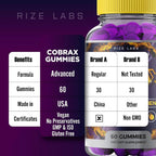 Rize Labs CobraX Gummies for Men Energy & Stamina - 60 Gummies - image 9