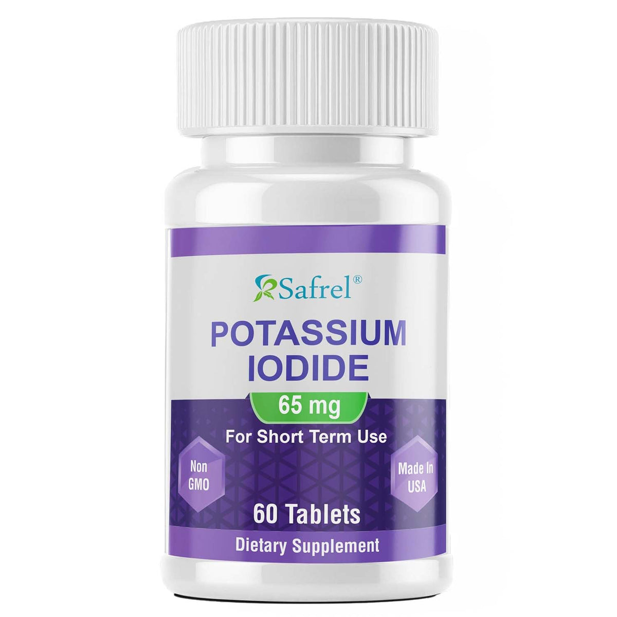 Safrel Potassium Iodide 65 mg Thyroid Support - 60 Tablets