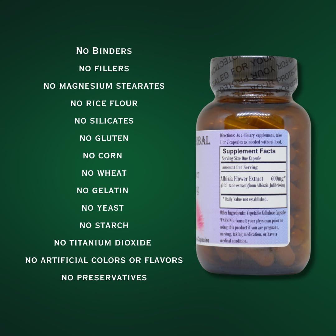 Barlowe's Herbal Elixirs Albizia Julibrissin 10:1 Extract - 60 Capsules - image 5