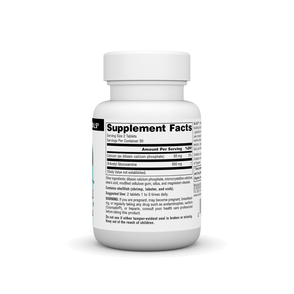 Source Naturals N-A-G N-Acetyl Glucosamine 250 mg - 60 Tablets - image 2