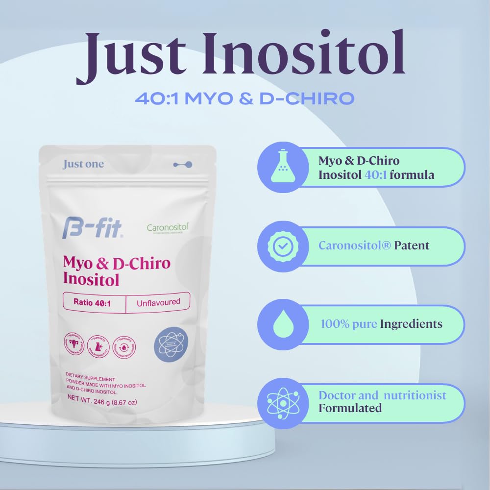 B-fit Inositol Supplement for Women Myo & D-Chiro 40:1 - 30 Servings - image 3