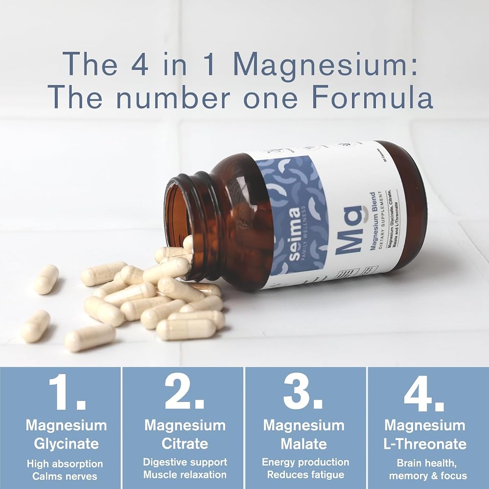 Seima 4-in-1 Magnesium Complex 1200 mg - 90 Capsules - image 2