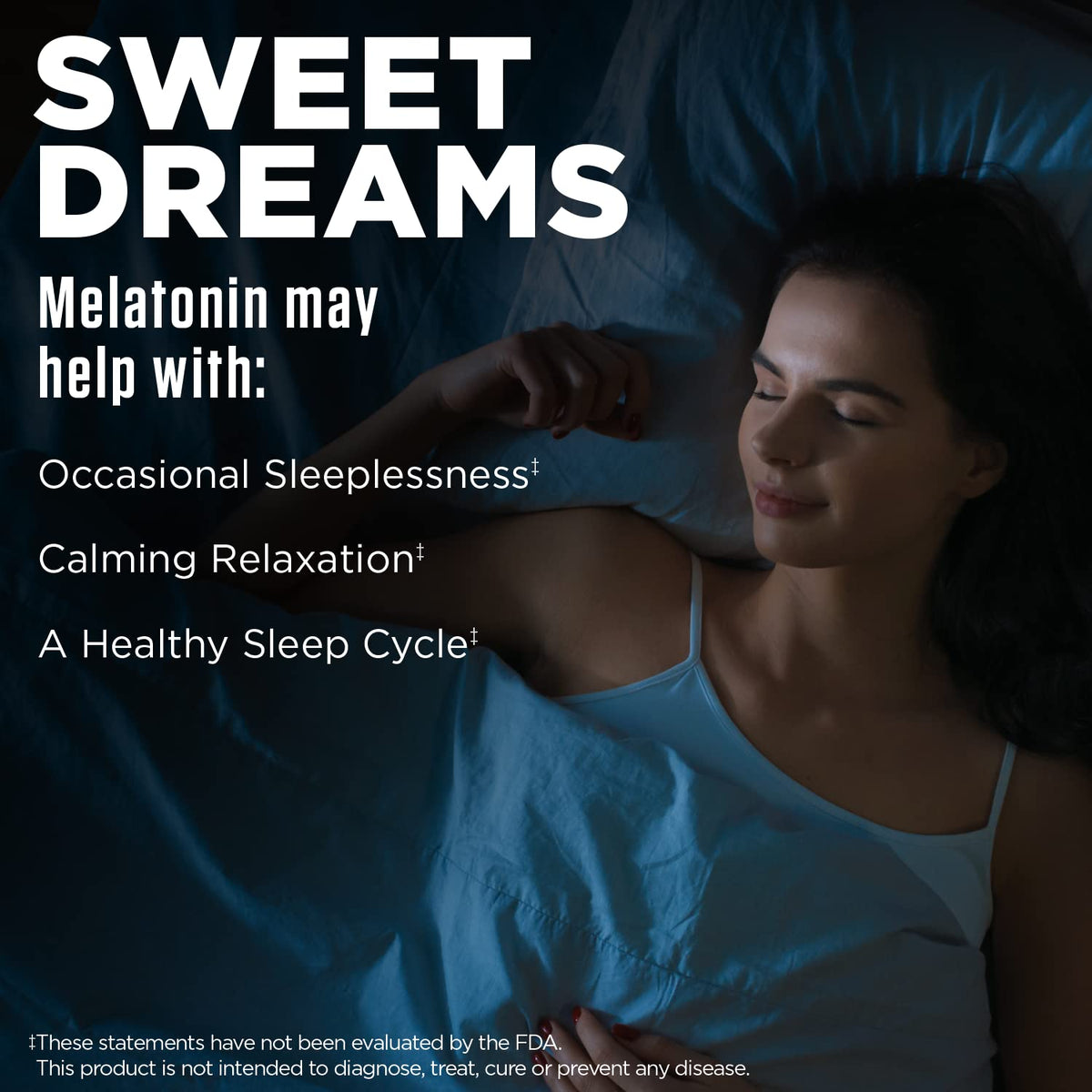 KAL Melatonin 3mg Sleep Aid Fast Dissolve Tablets - 60 Tablets - image 3