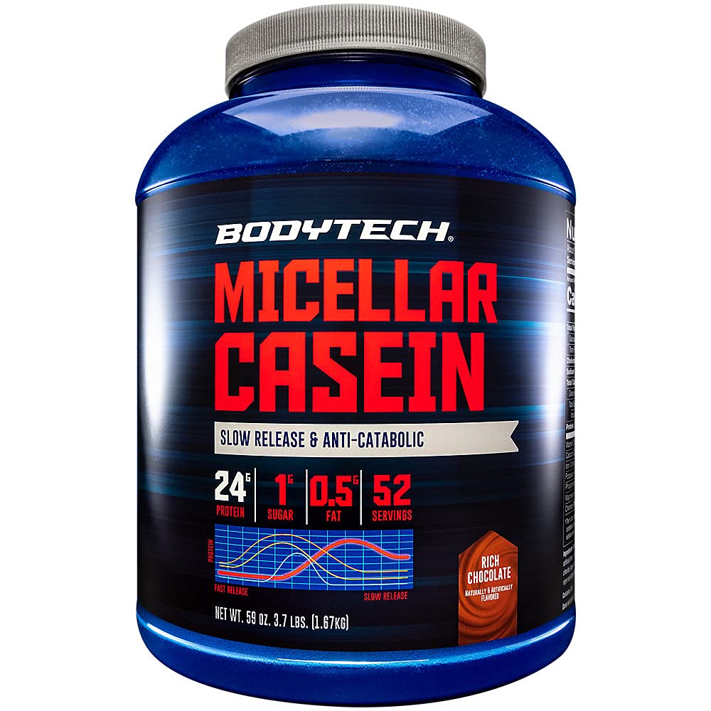 BodyTech Micellar Casein Protein Powder Overnight Recovery - 4 lb