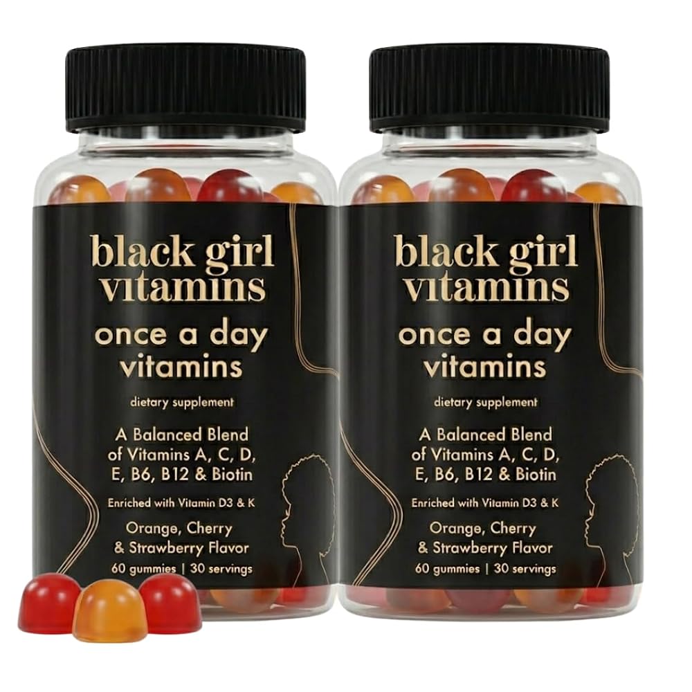 Black Girl Vitamins Once a Day - Womens Multivitamin Gummy - Vitamin A