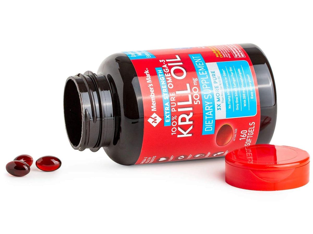 Member's Mark Extra-Strength Antarctic Pure Omega-3 Krill Oil 500 mg - image 3