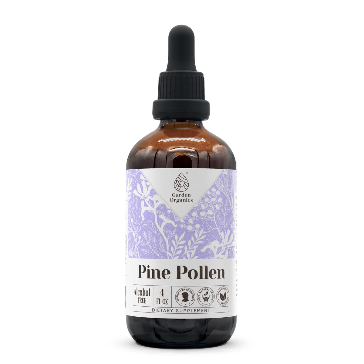 Garden Organics Pine Pollen Alcohol-Free Natural Tincture Extract