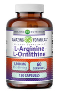 Amazing Nutrition L-Arginine L-Ornithine 1500 mg - 120 Capsules