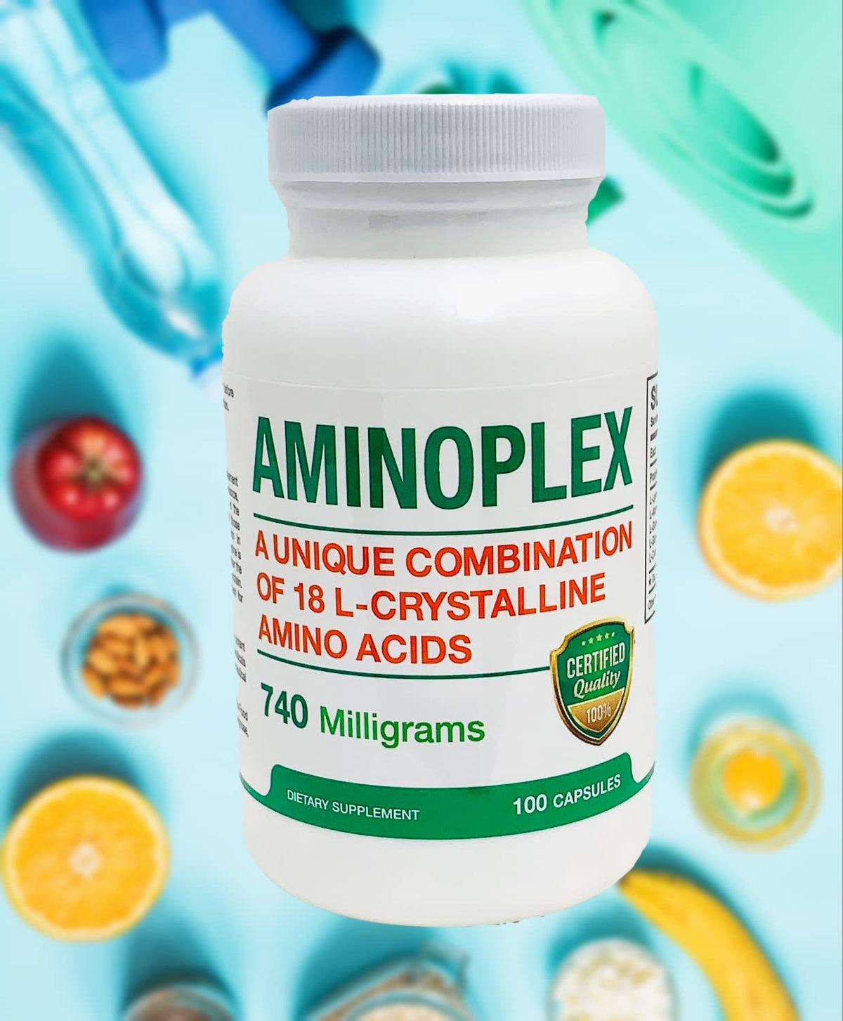 AminoVirox AMINOPLEX 740mg Amino Acid Blend - 100 Capsules