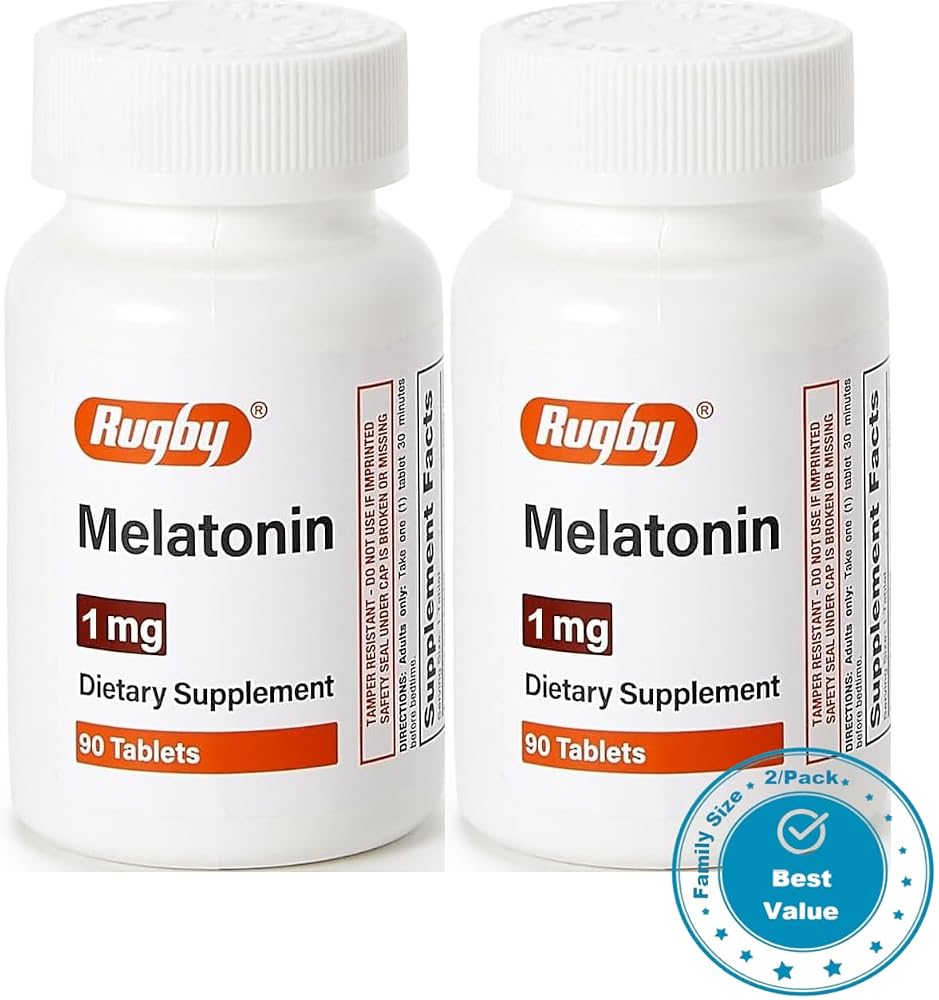AmeriCan Goods Melatonin 1mg Sleep Aid - 180 Tablets - image 2