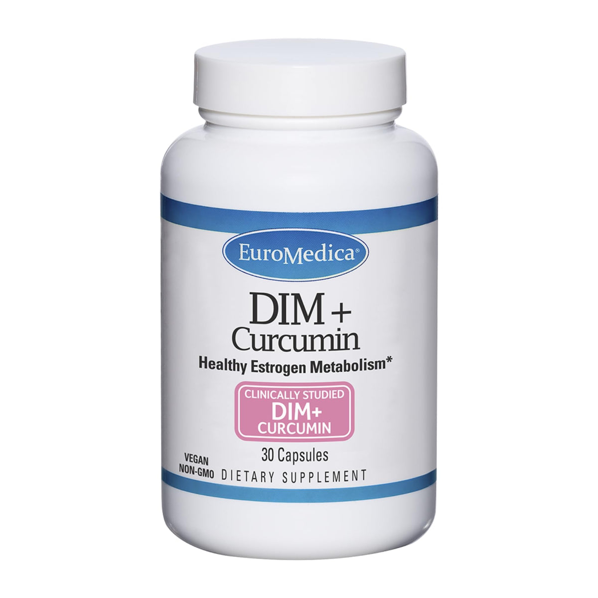 EuroMedica DIM + Curcumin Estrogen Metabolism Support - 30 Capsules