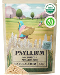 NaturaleBio Organic Whole Psyllium Husk Powder - 12 oz