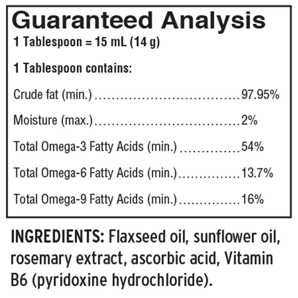 Barlean's Fresh Flax Oil for Animals Omega-3 - 12 Fl Oz - image 3
