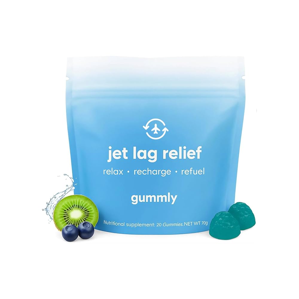 Gummly Jet Lag Remedy Gummies for Travel - 20 Gummies
