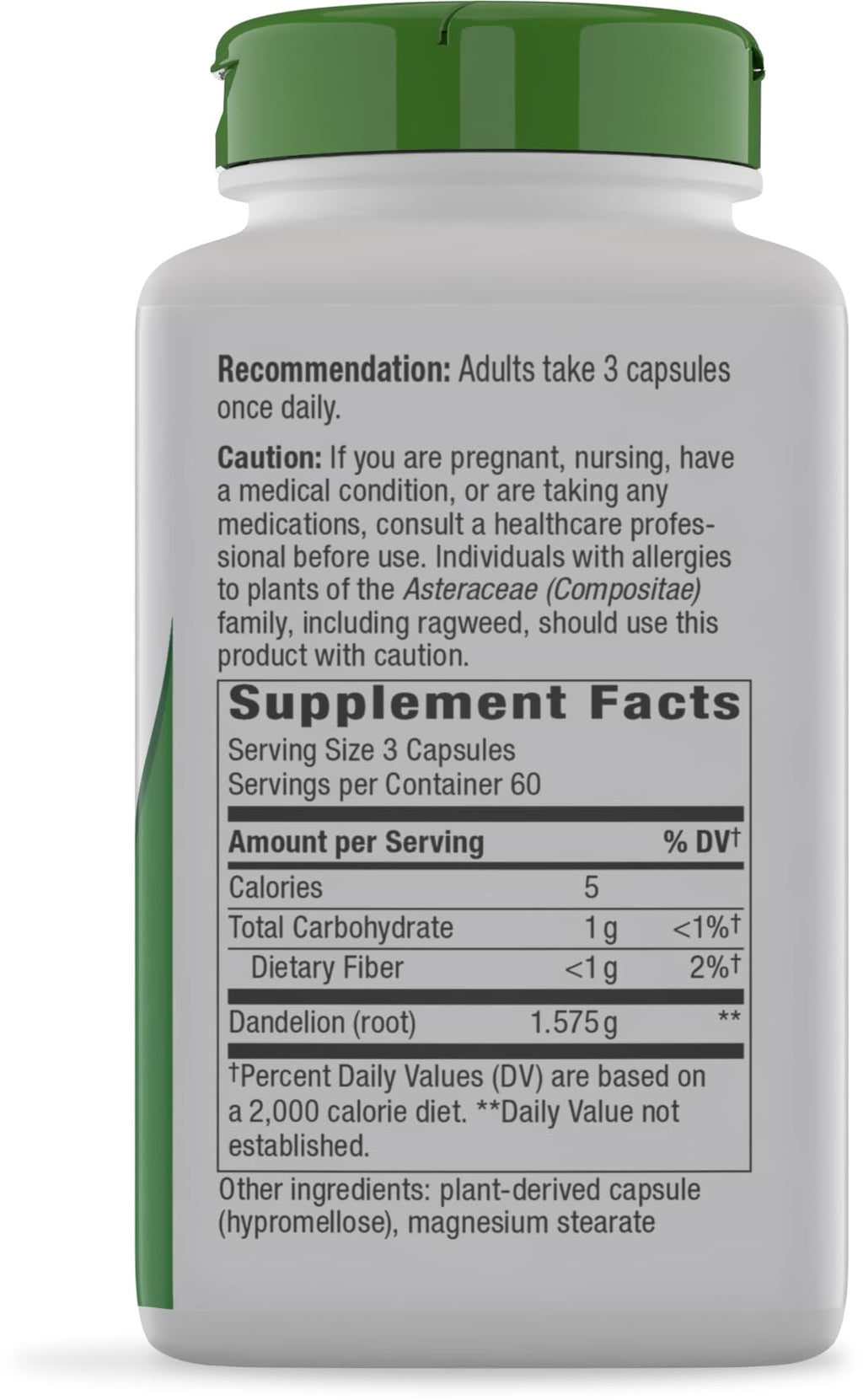 Nature's Way Dandelion Root Capsules 1,575 mg - 180 Capsules - image 9