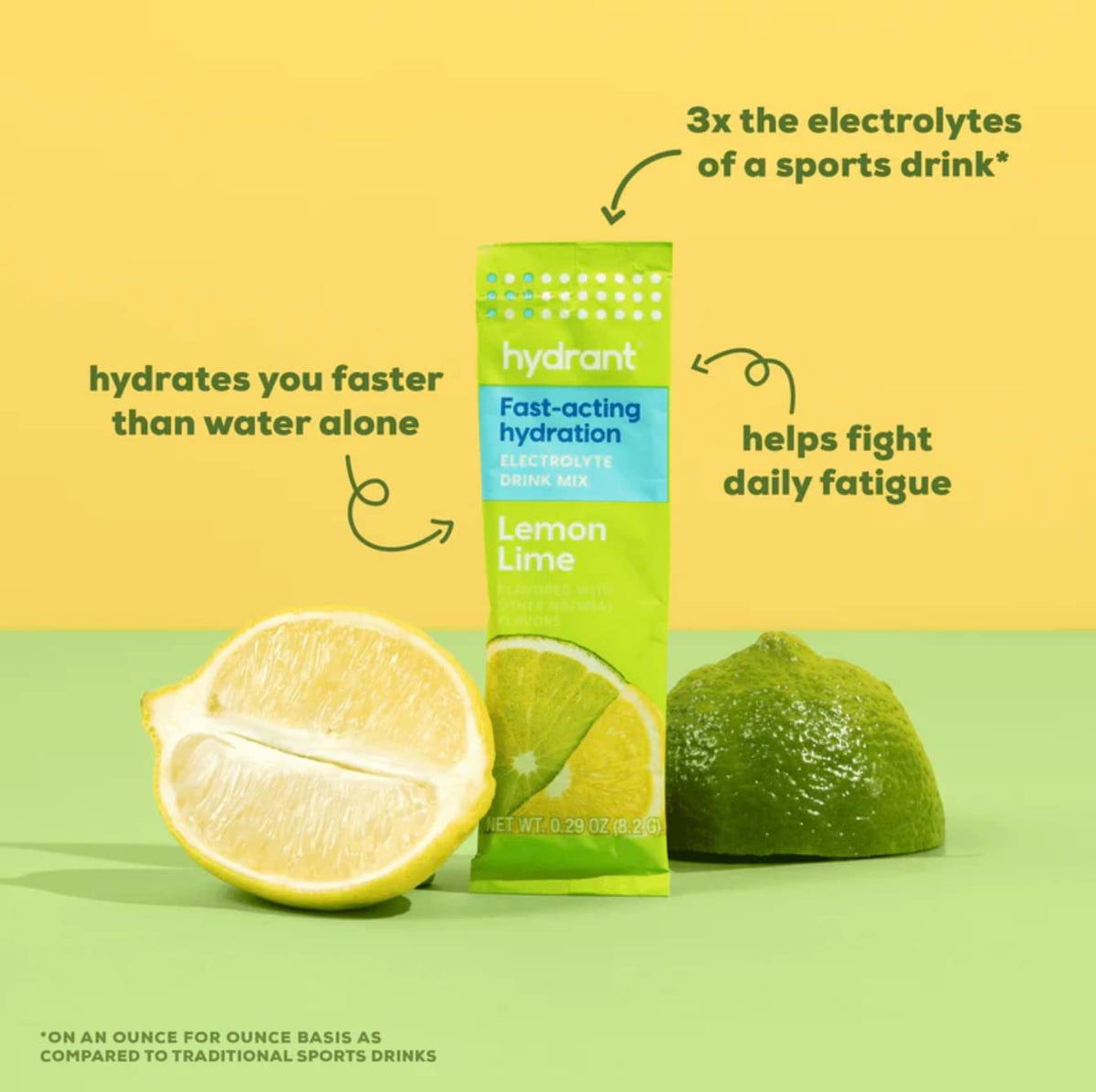 HYDRANT Hydrate, Individual Hydration Electrolyte Powder Stick