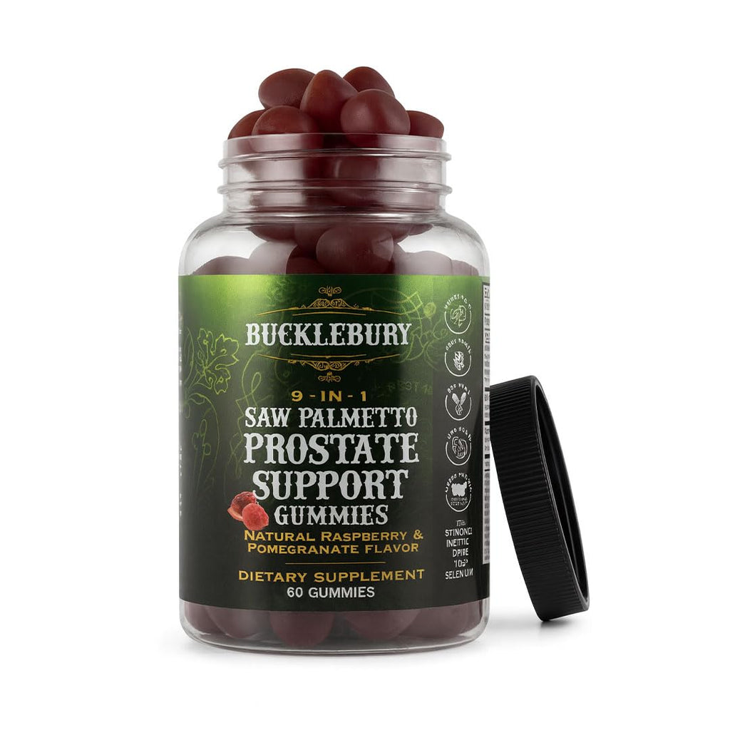 BUCKLEBURY Saw Palmetto 9-in-1 Gummies for Prostate Support - 60 Gummies - image 9