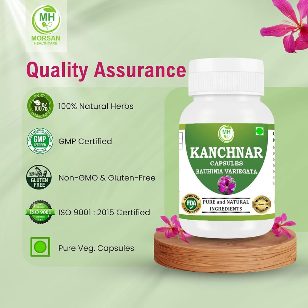 Morsan Kanchnar Capsules 500mg Bauhinia Variegata Extract - image 10