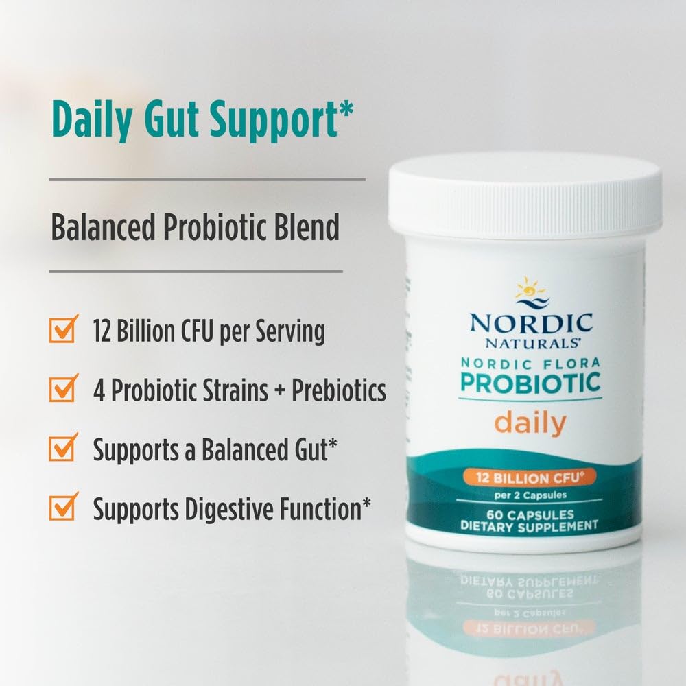 Nordic Naturals Nordic Flora Probiotic Daily Immune Support - 60 Capsules - image 3
