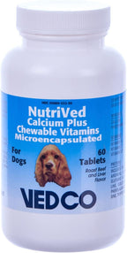 Vedco NutriVed Calcium Plus Chewable Tablets for Dogs - 60 Count