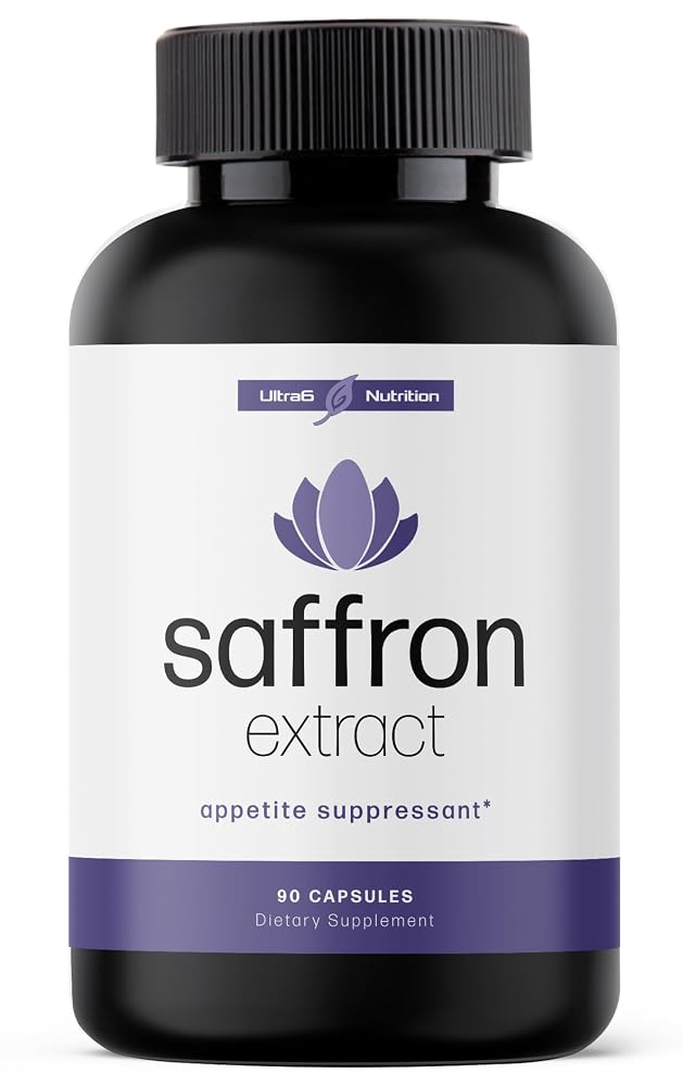 Ultra6 Nutrition Pure Saffron Extract Appetite Suppressant - 90 Capsules