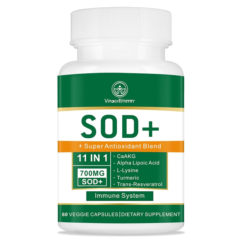 VITACRLLYNMN 700mg Superoxide Dismutase Antioxidant - 60 Capsules