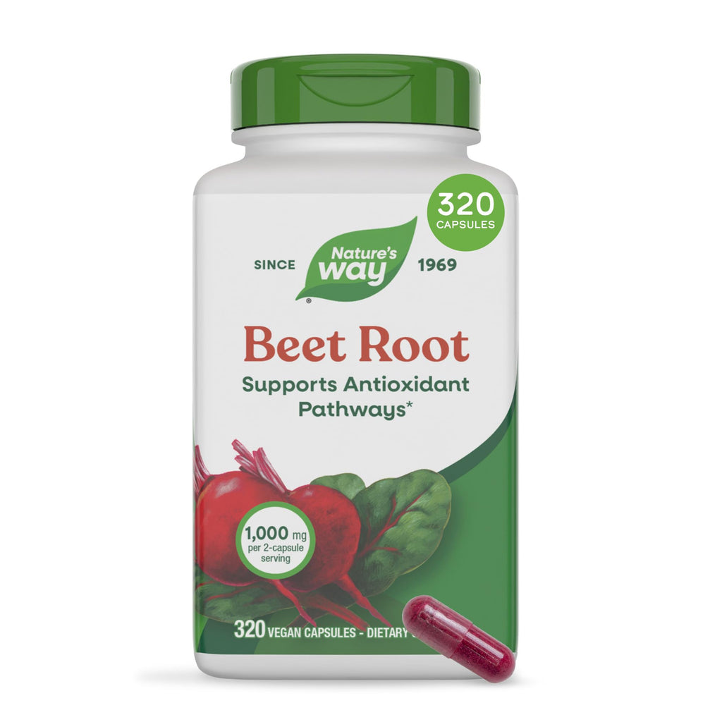Nature's Way Beet Root Capsules for Antioxidant Support - 320 Capsules