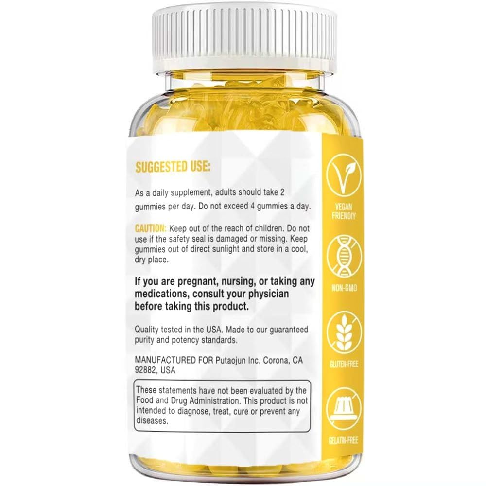Putaojun Creatine Monohydrate Gummies with D3 & B12 - 120 Count - image 2