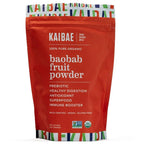 KAIBAE Organic Baobab Powder for Immune & Gut Health - 8 oz