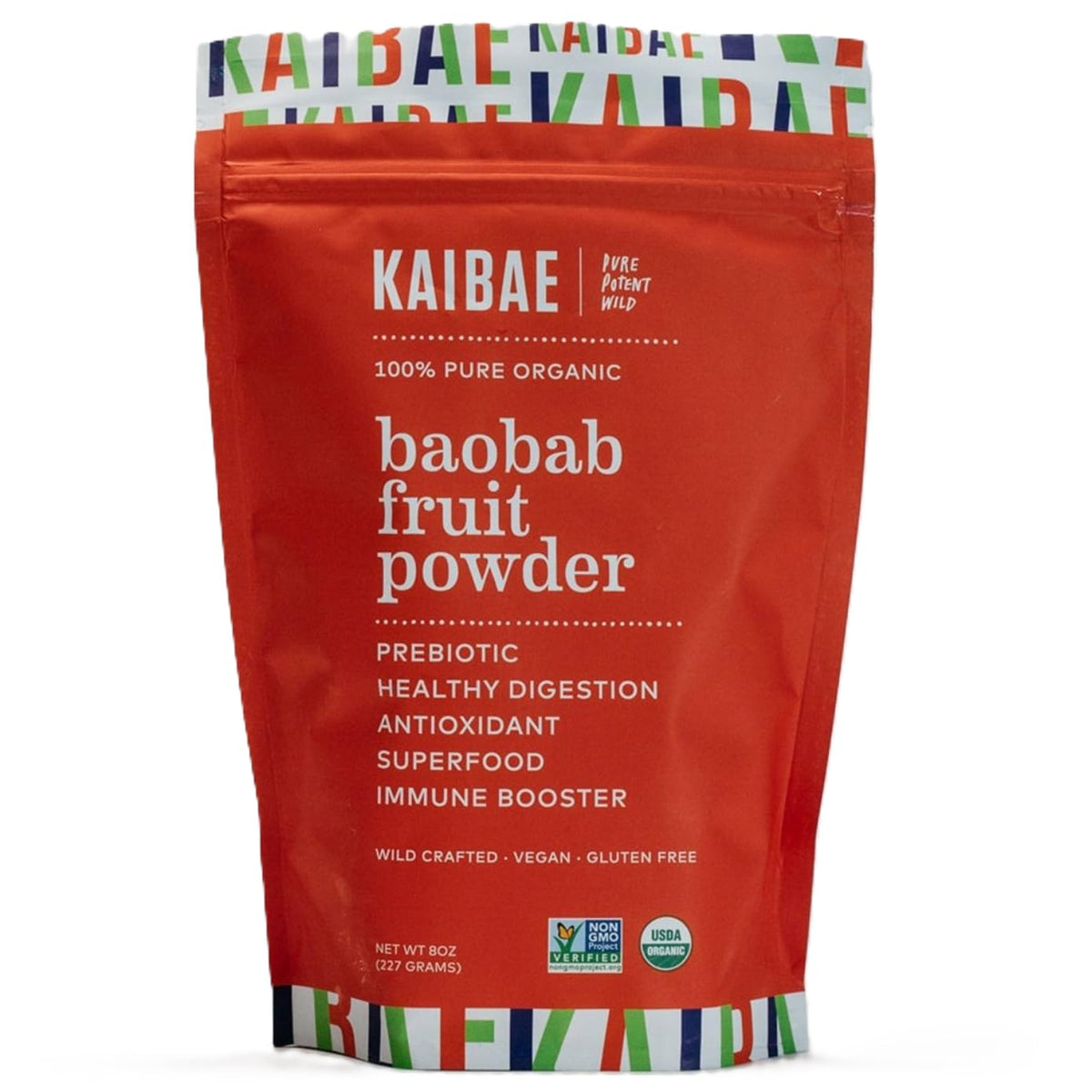KAIBAE Organic Baobab Powder for Immune & Gut Health - 8 oz