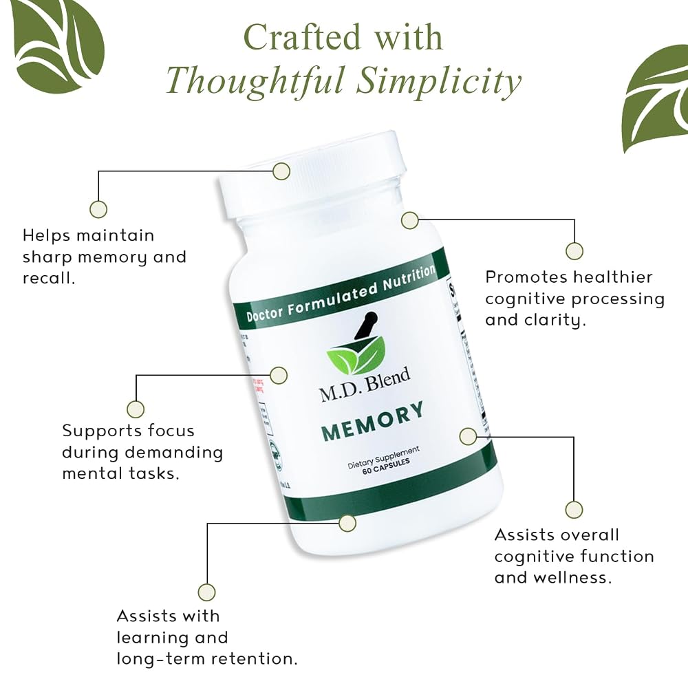 M.D. Blend Brain Support for Memory and Focus - Brain Supplement