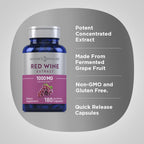 Piping Rock Red Wine Extract Capsules - 180 Count - image 4