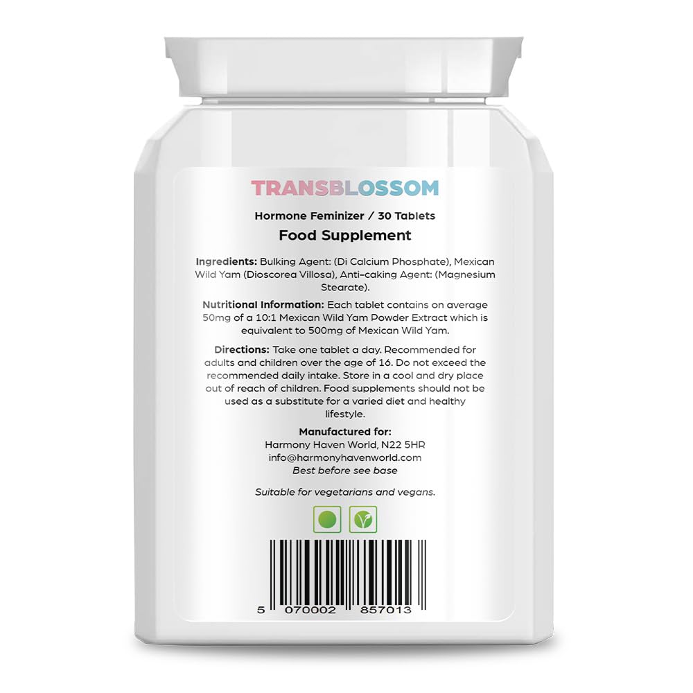 TransBlossom MTF Feminine Pills Daily Wellness Support - 30 Tablets - image 3