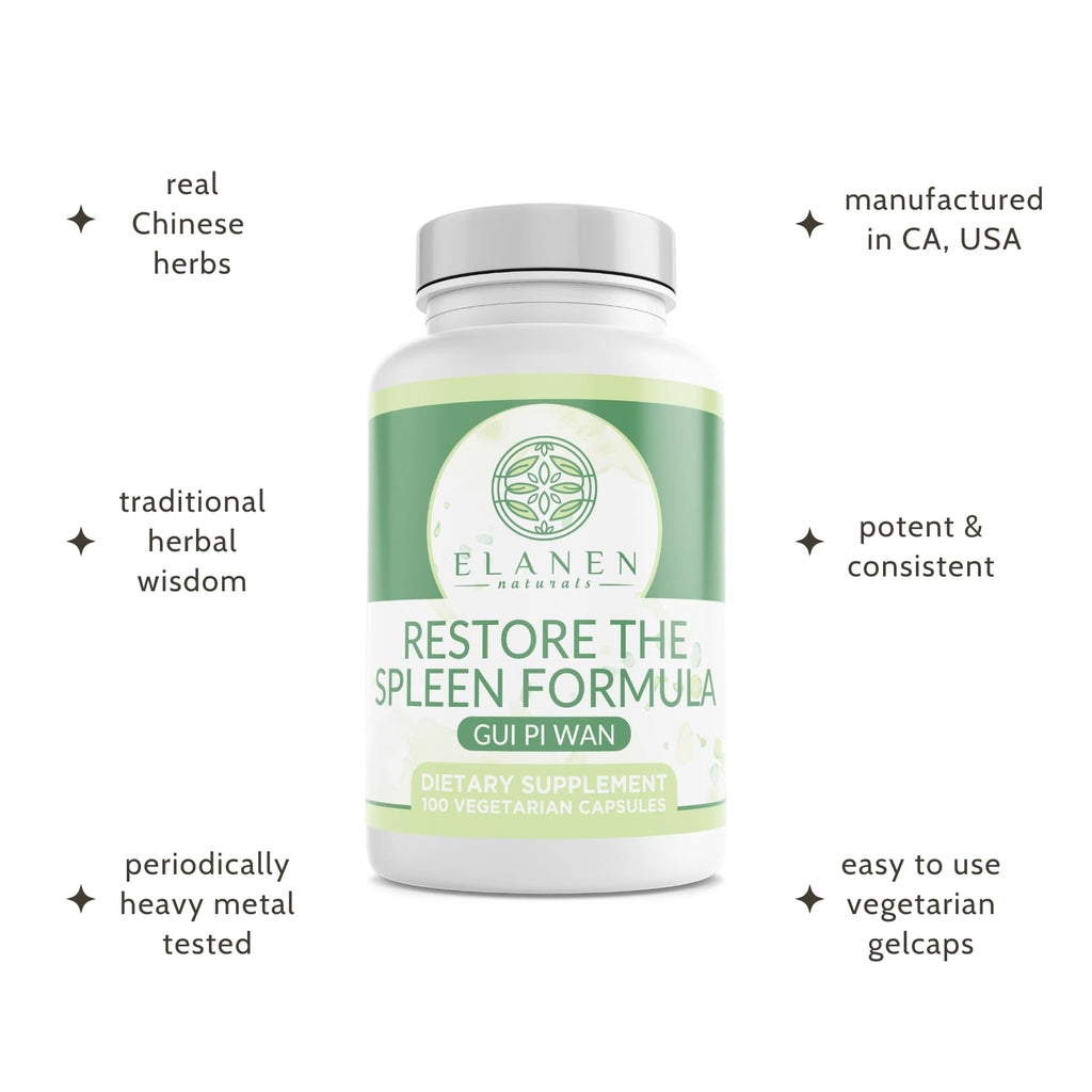 Elanen Naturals GUI Pi Wan Traditional Chinese Formula - 100 Vegetable Capsules - image 4