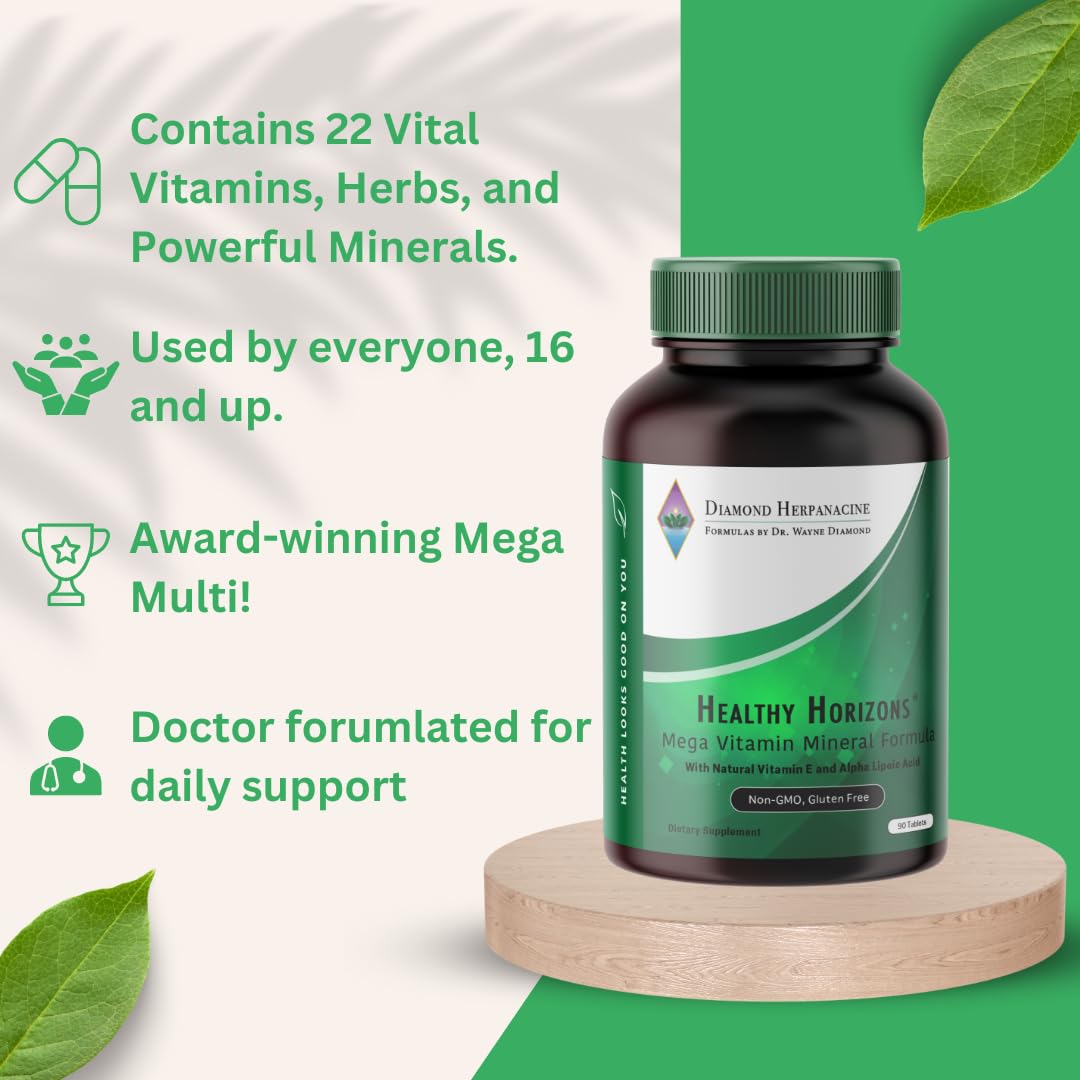 Herpanacine Diamond Healthy Horizons Multivitamin - 90 Tablets - image 4