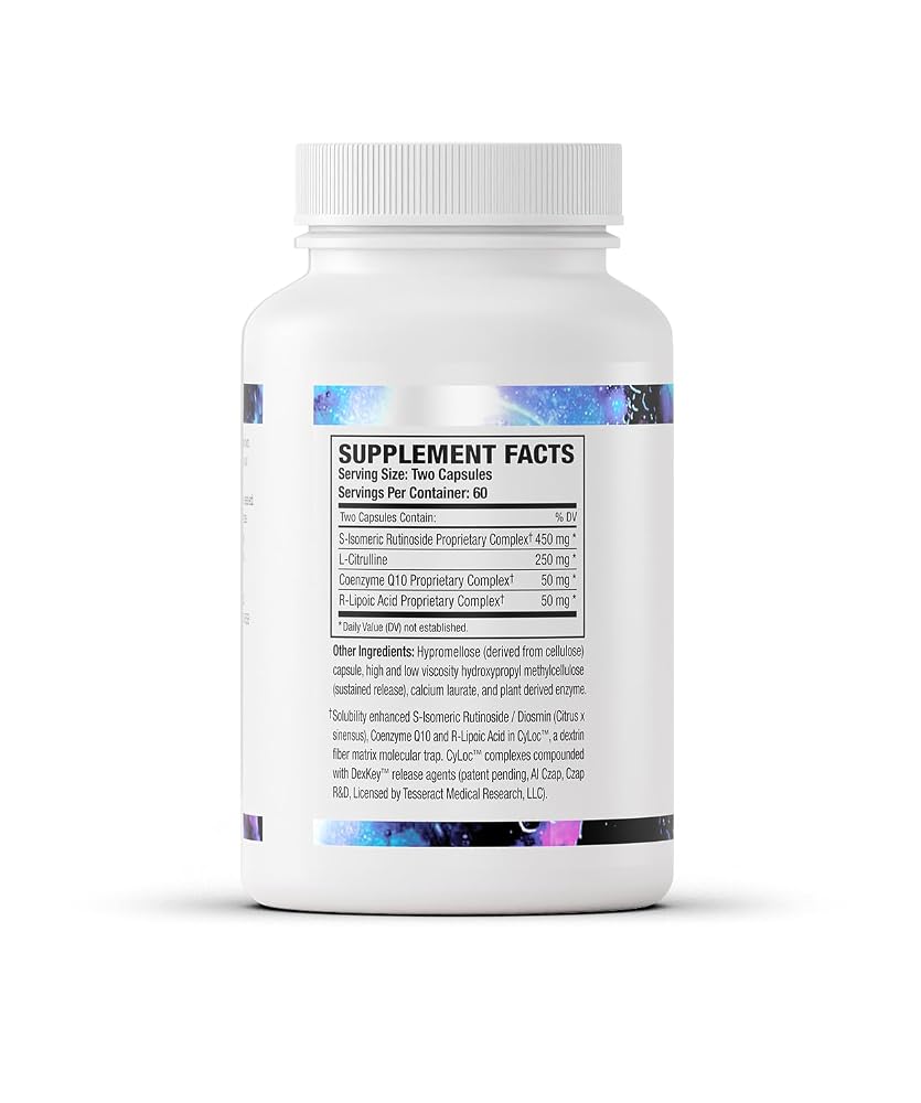 Tesseract NOX Flo SR Nitric Oxide Support - 120 Capsules - image 8