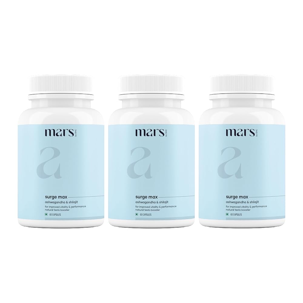 Mars Surgemax Natural Capsules with Shilajit & Safed Musli