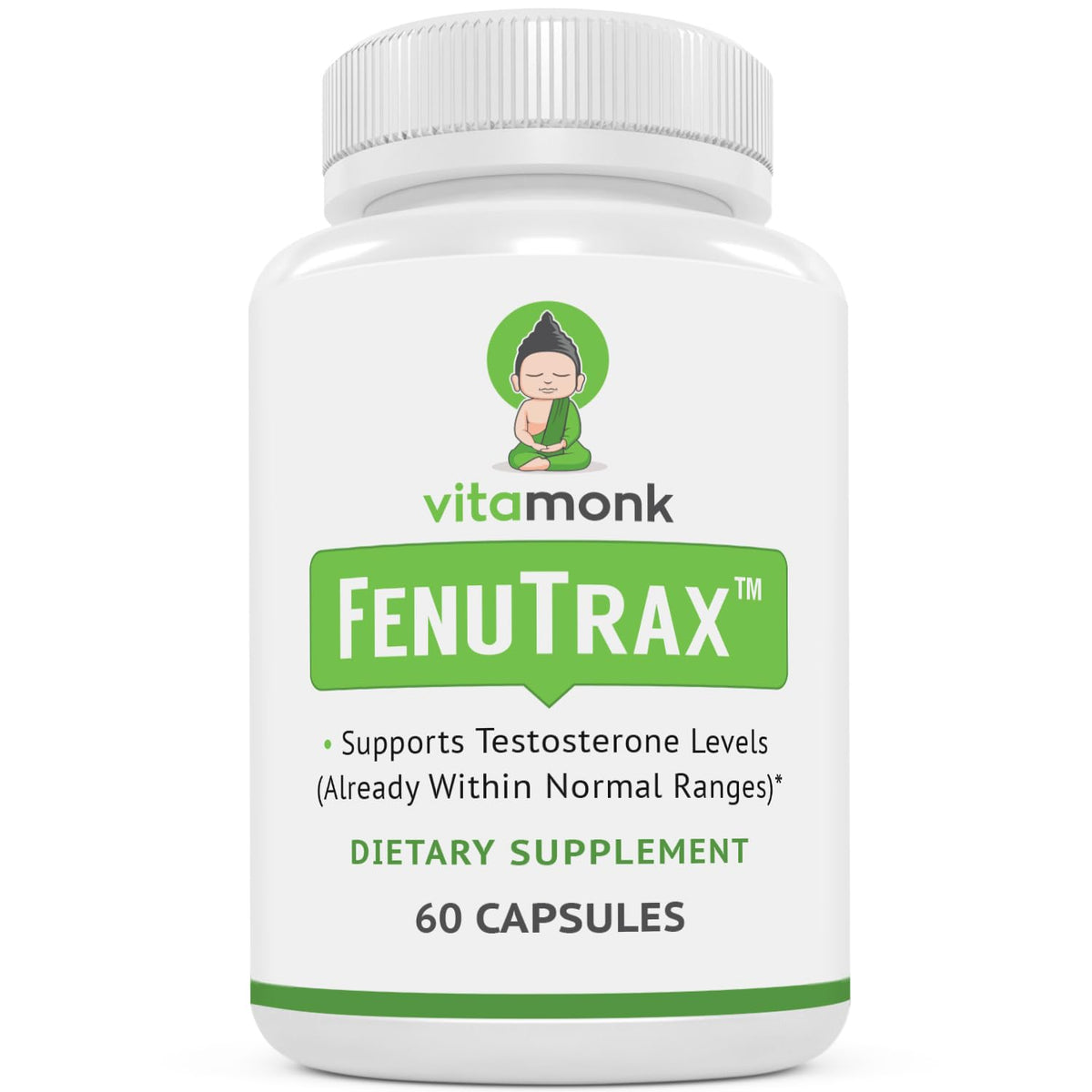 VitaMonk FenuTrax Fenugreek Extract Testosterone Support - 60 Capsules