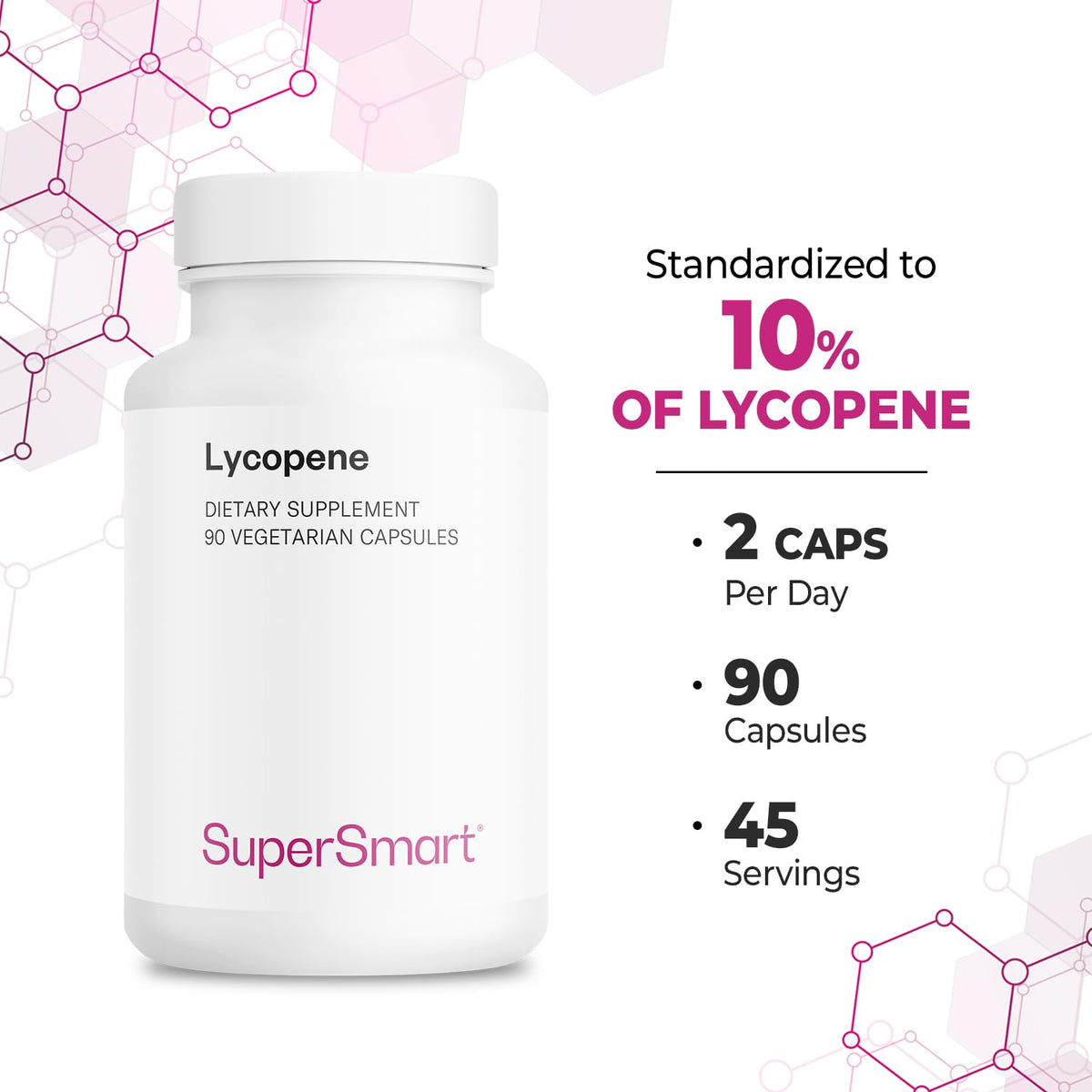 Supersmart Lycopene 30mg per Day Tomato Extract - 90 Capsules - image 5