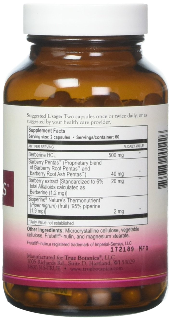 True Botanica Berberine Plus - 120 Vegetarian Capsules - image 2