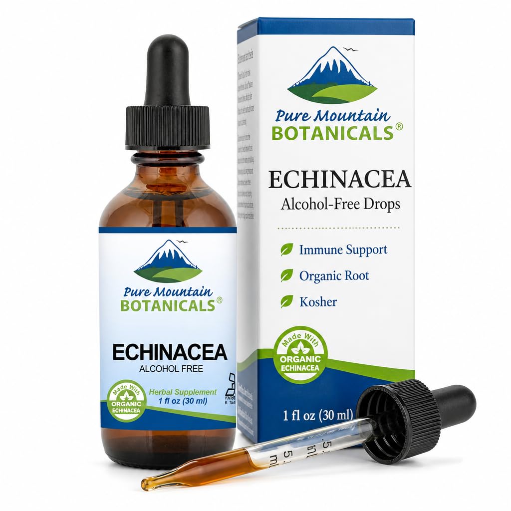 Pure Mountain Botanicals Echinacea Drops Immune Support - 1 oz