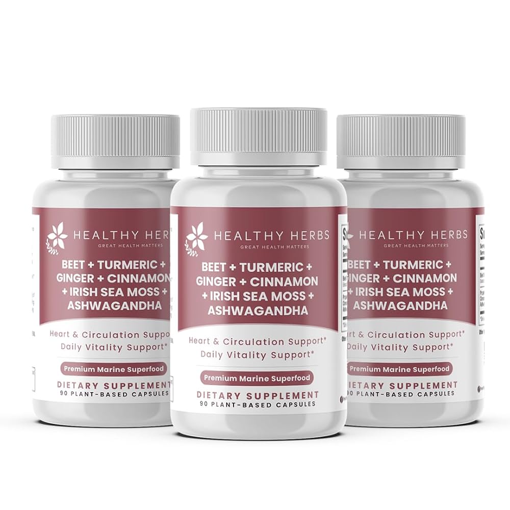 Healthy Herbs Wildcrafted Sea Moss Capsules 1950mg - 270 Count