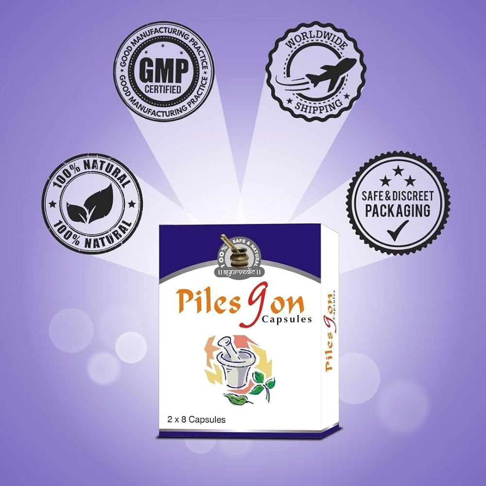 Generic Naturogain Pilesgon Herbal Capsules - 64 Count - image 3